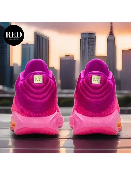 Nike G.T. Hustle 3 Hyper Pink White Vivid Grape Shoes HV2000-601 - Women's 11 - Picture 4 of 10